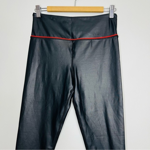 Zyia black active sweetheart leggings metallic black 12 - Picture 3 of 6